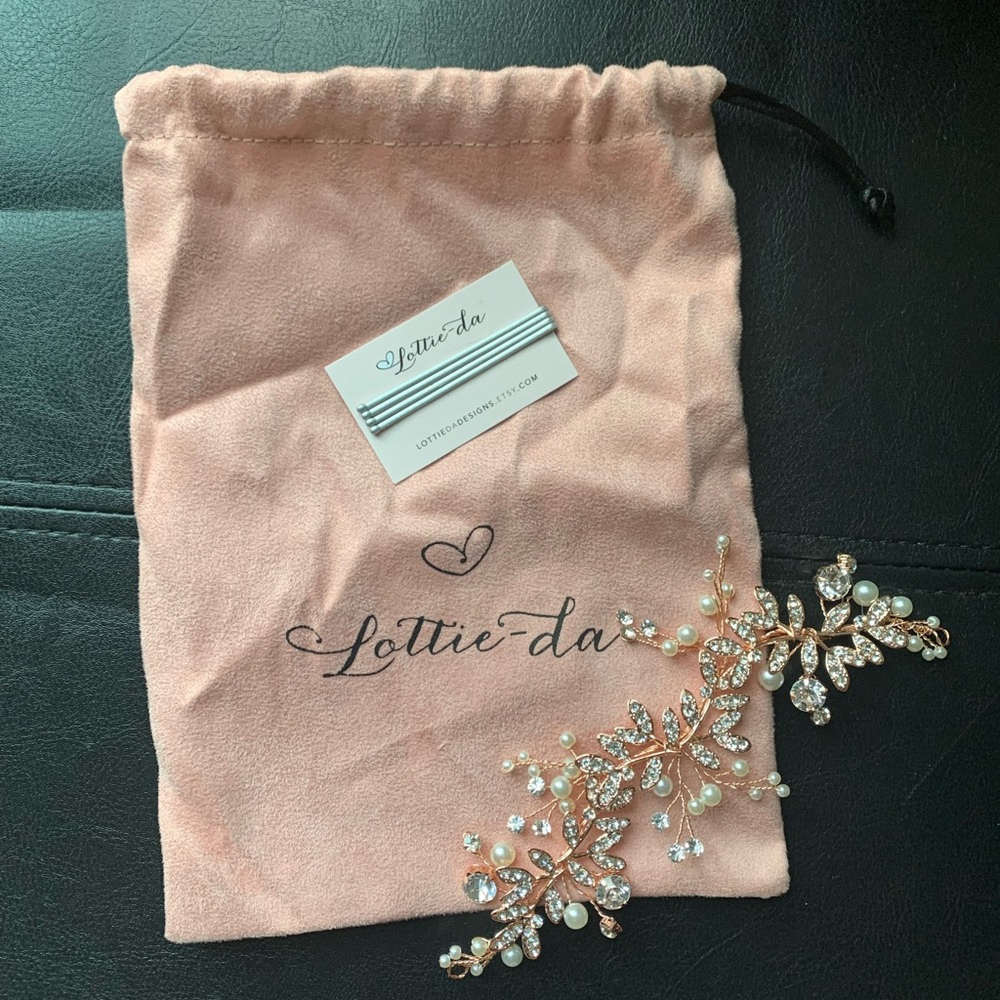 Rose gold hairpiece